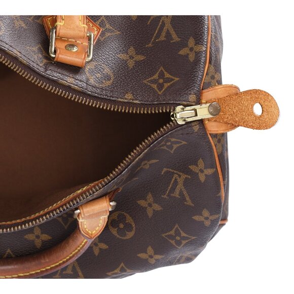 Louis Vuitton M41526 Speedy 30 Monogram Canvas Duffle Bag Brown - Picture 10 of 12